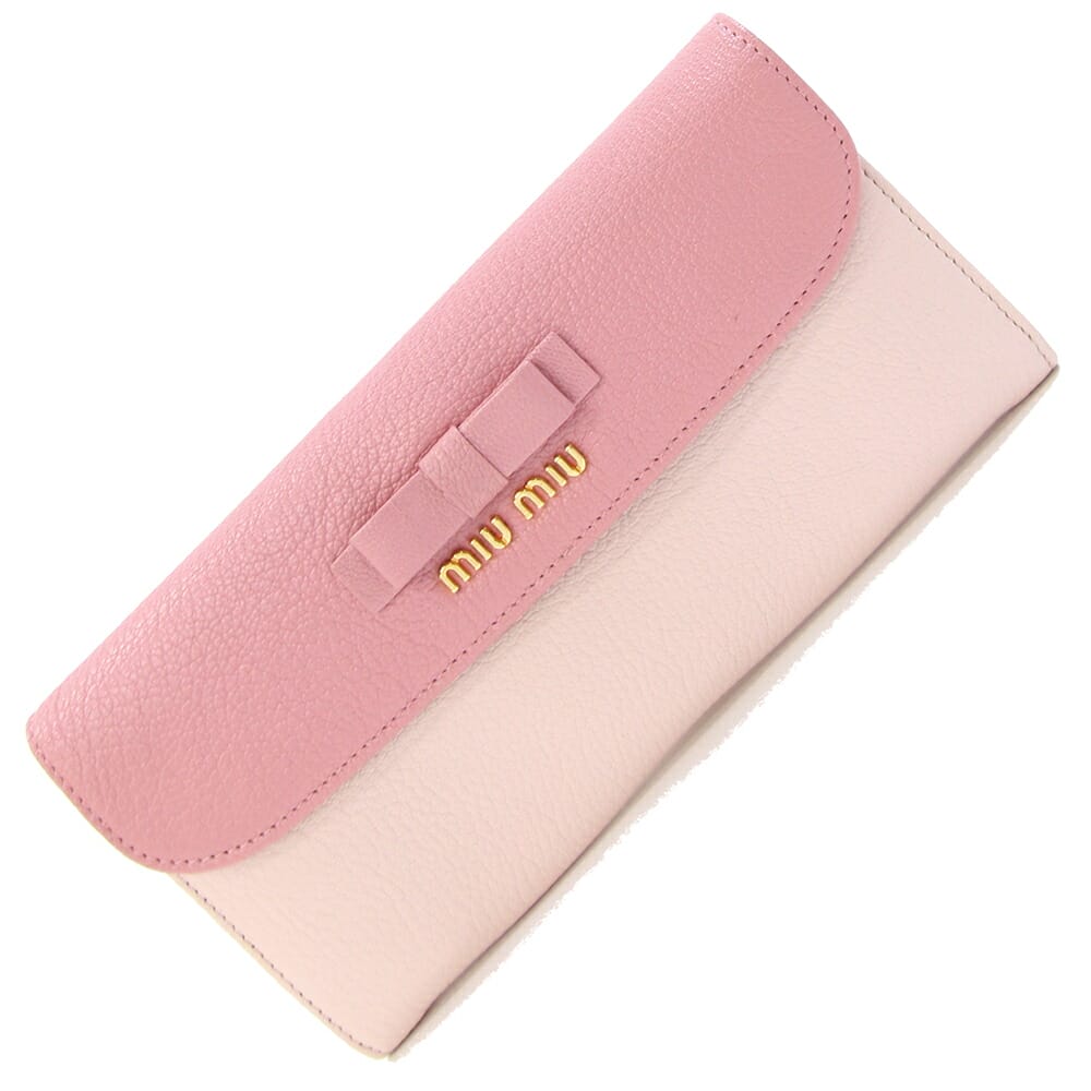 楽天市場】MiuMiu 長財布 バイカラーの通販