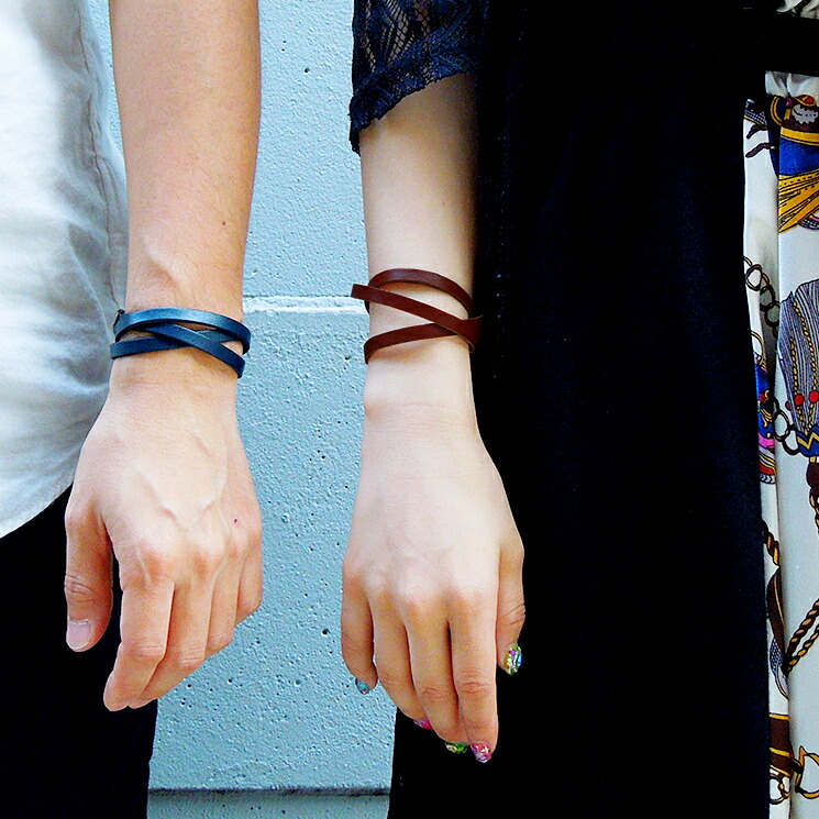 楽天市場】レザー ブレスレット レディース 2重巻き 3重巻き ベルト 革