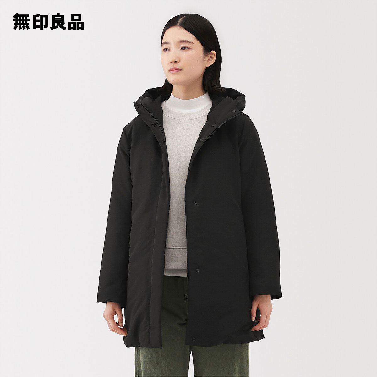 楽天市場】撥水ダウンミドルコート【無印良品 公式】 : 無印良品