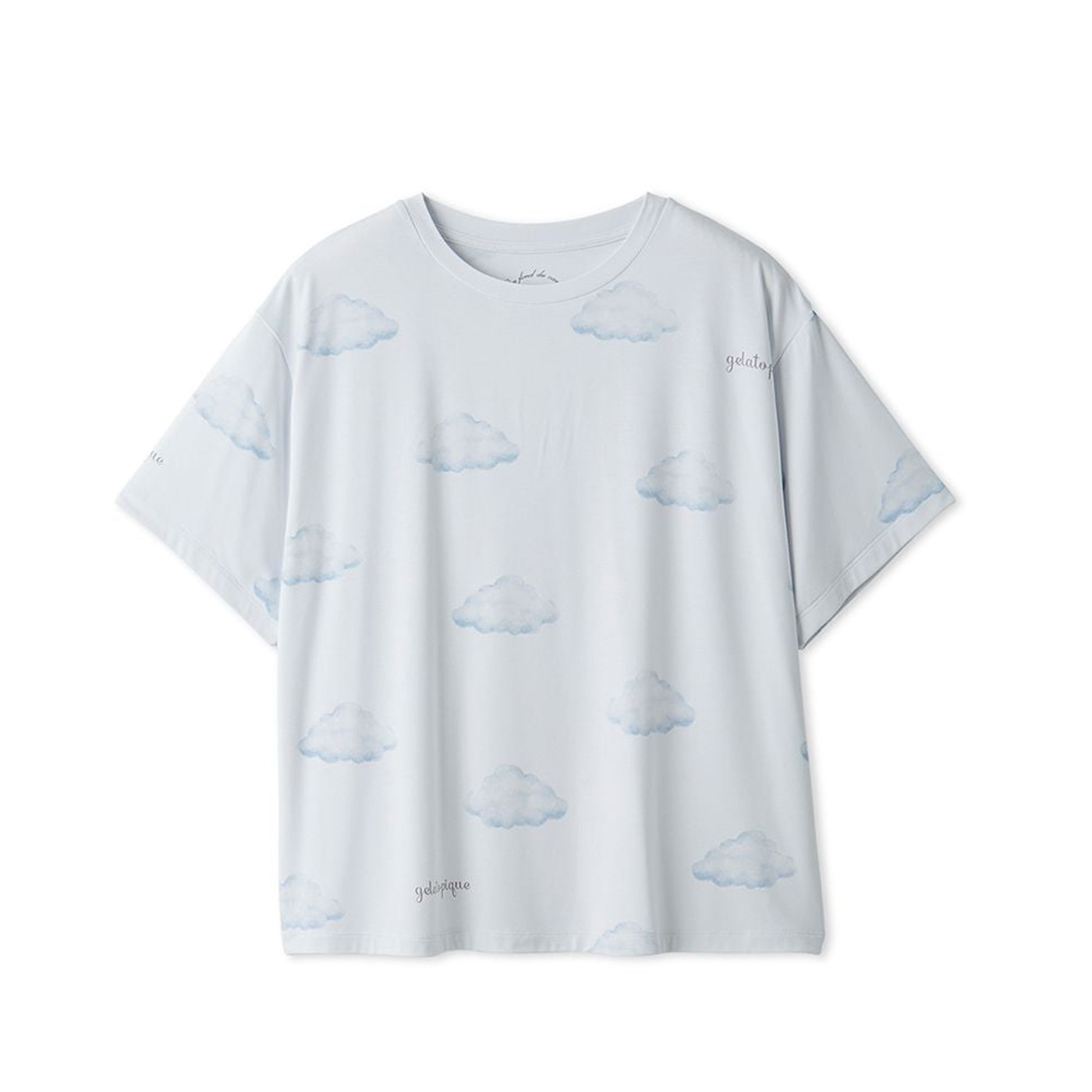 楽天市場】ジェラートピケ パジャマ 半袖（カラーブルー）の通販