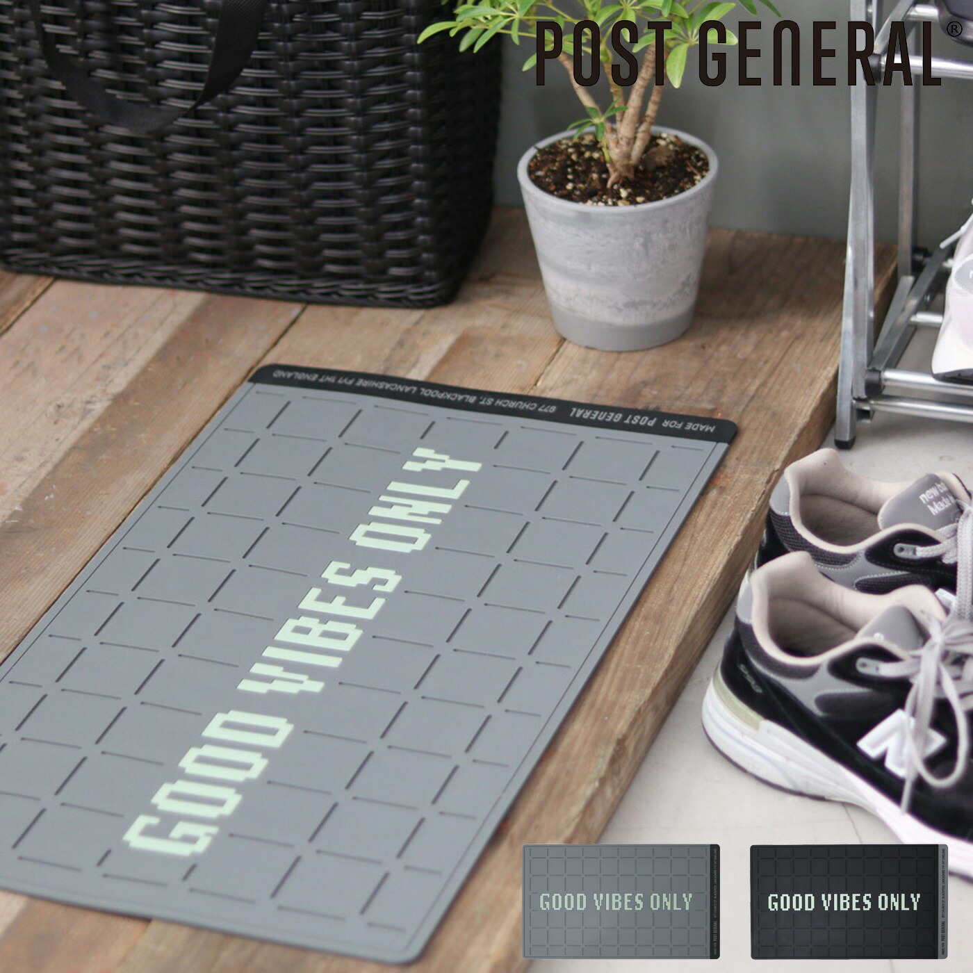 楽天市場】POST GENERAL(ポストジェネラル) RUBBER LUMINOUS DOOR MAT