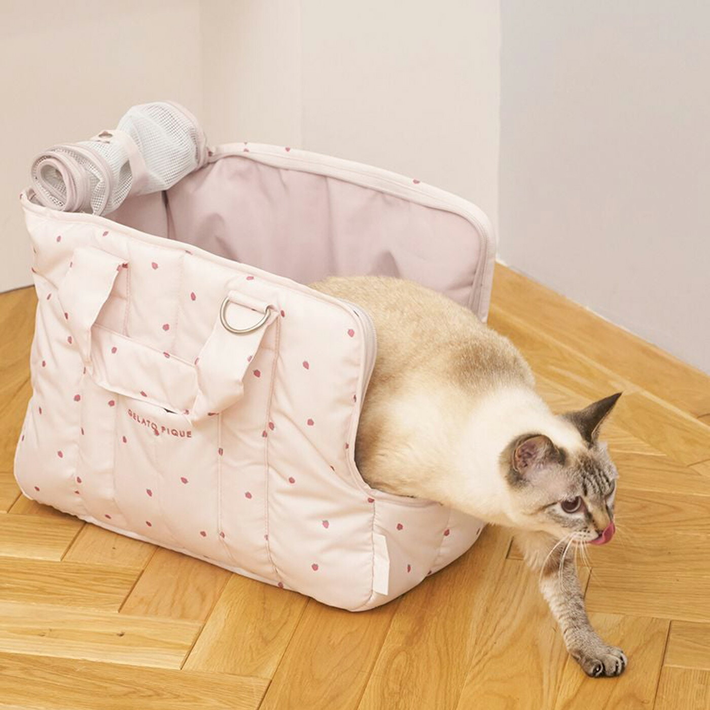 楽天市場】ジェラートピケ gelato pique CAT&DOG ストロベリー柄ミニ