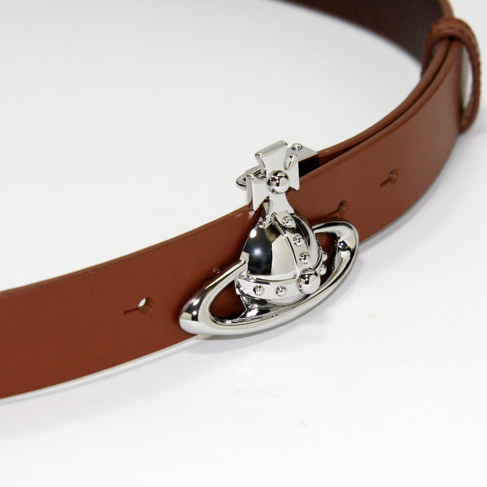 Vivienne Westwood】シルバー盾型バックルの茶色ベルト 楽天市場