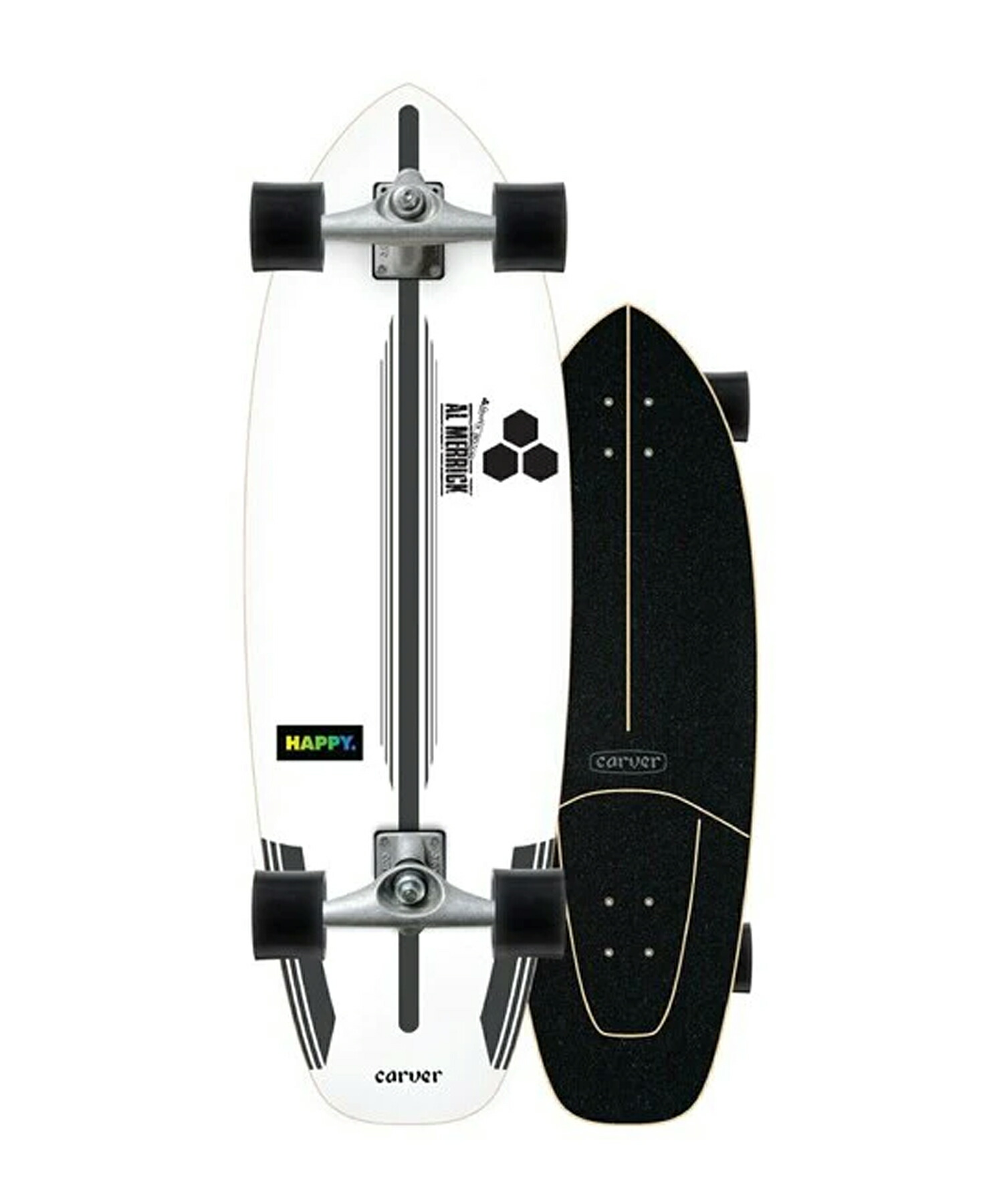 楽天市場】ロング スケートボード LANDスケート CARVER カーバー