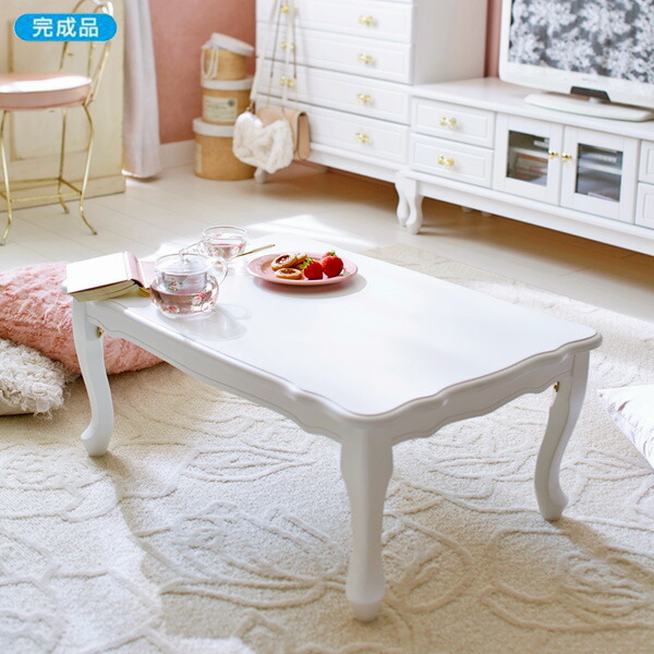 楽天市場】【直送】猫脚折りたたみテーブル大(引出無)/Ruban(リュバン