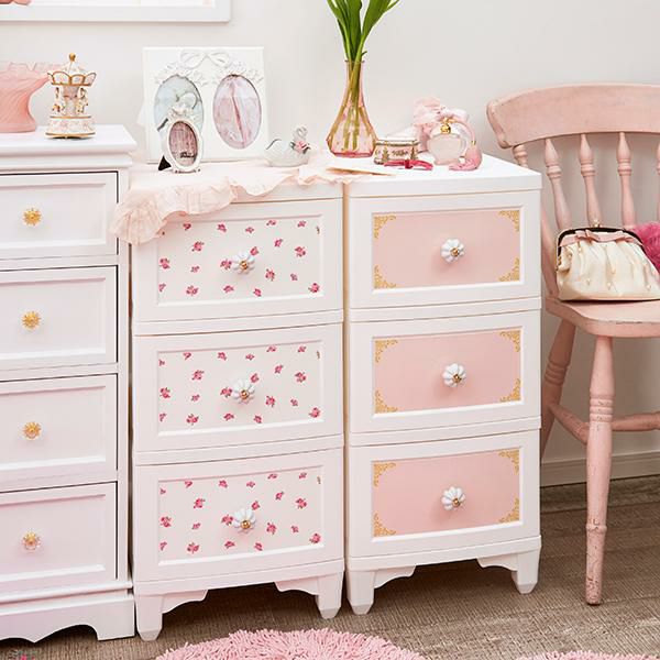 楽天市場】【直送】ドレスチェンジチェスト3段／フレーム｜姫系