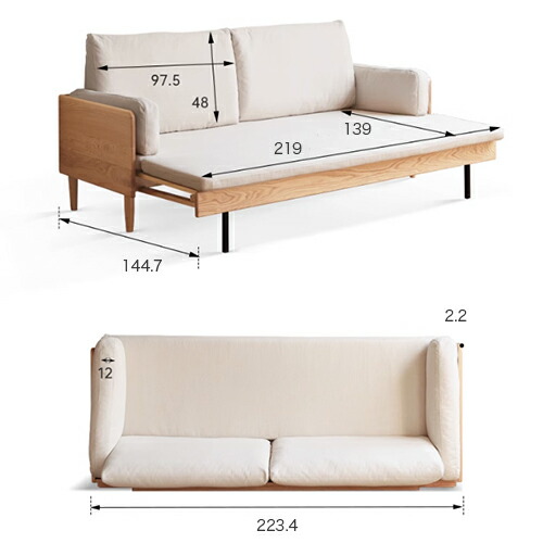 楽天市場】ソファベッド 2人掛け 3人掛け ソファーベッド 3P 三人掛け