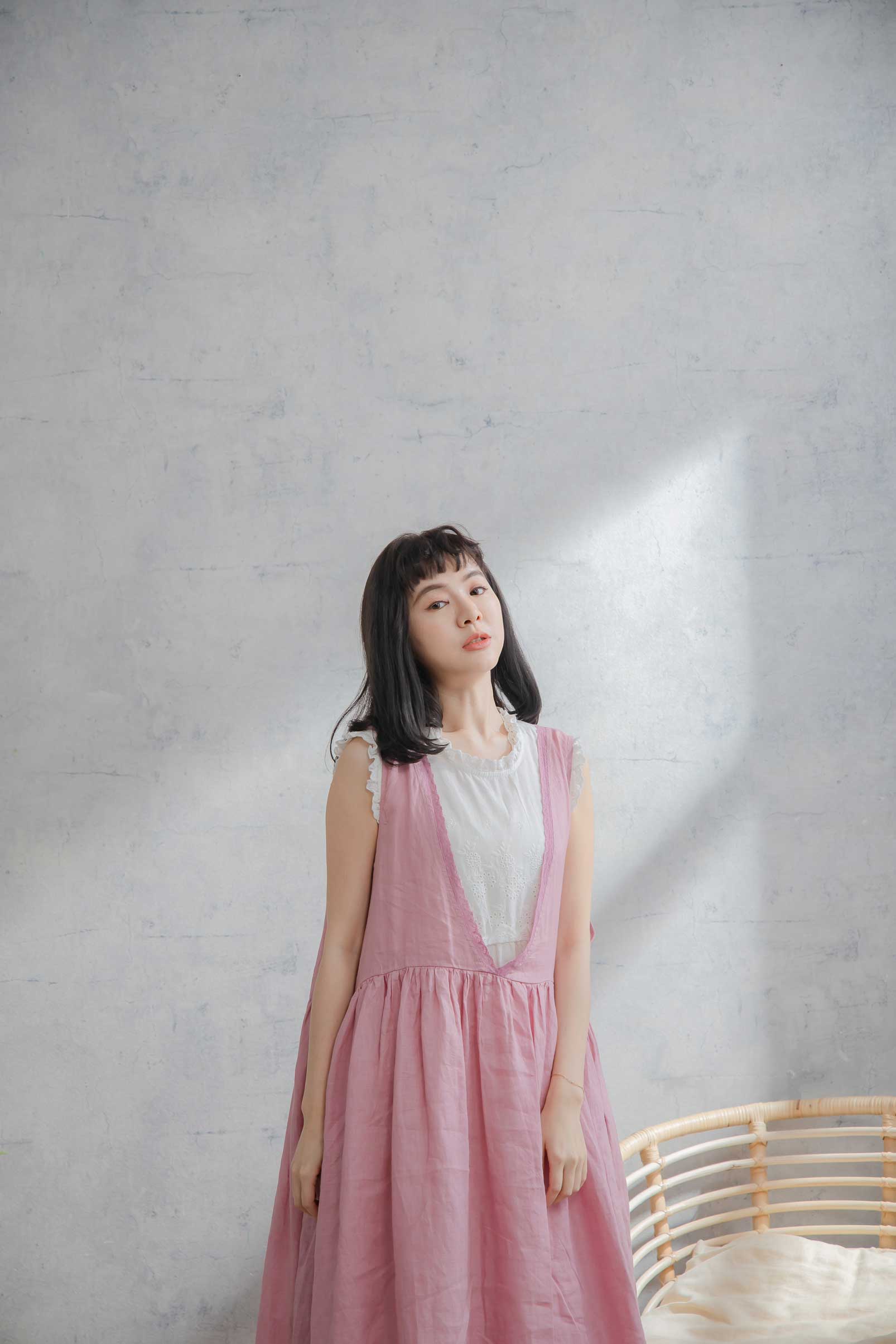 楽天市場】ワンピース 「 前後リバーシブル レース襟 」 ポケット付き