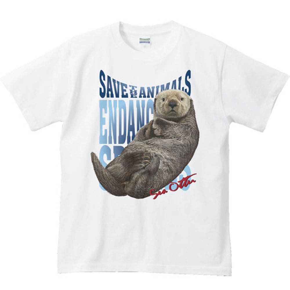 楽天市場】ラッコ（絶滅危惧動物）／半袖Tシャツ : MYDS 楽天市場店