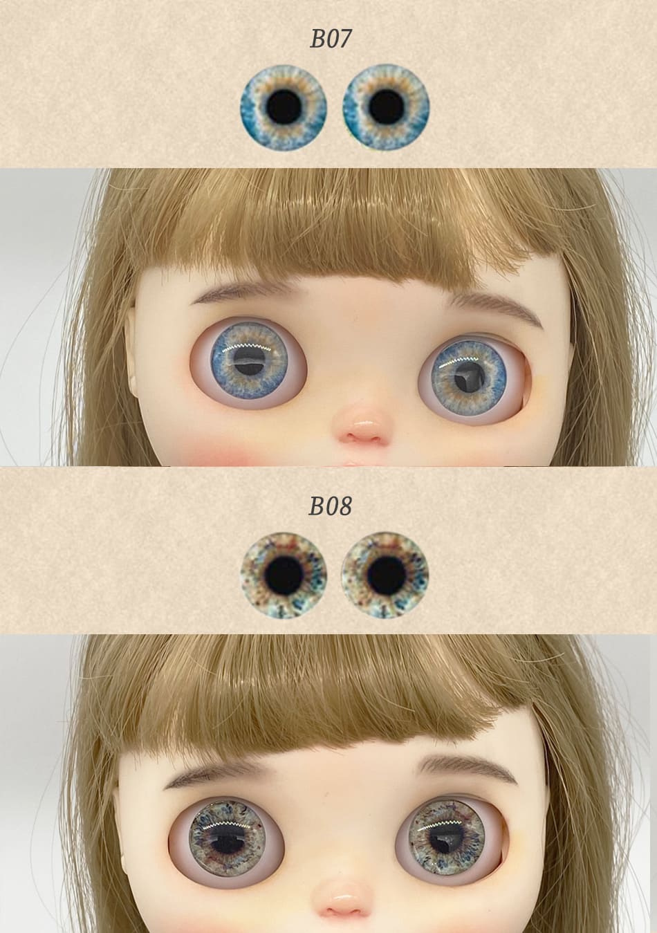 楽天市場】ブライス ネオブライス アイチップ ガラス bjd 目 アイ