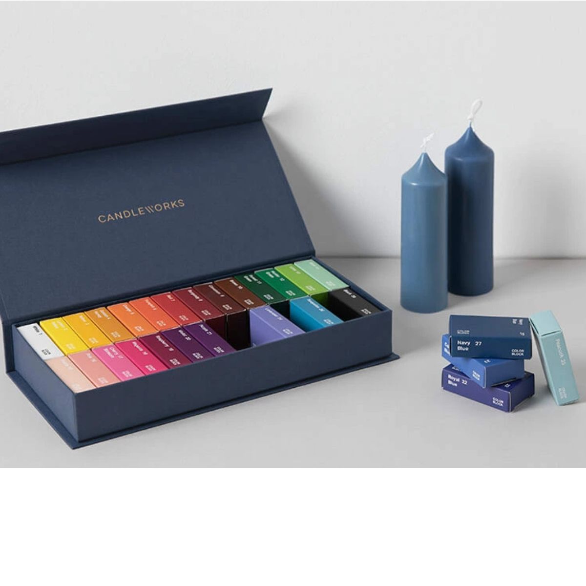 楽天市場】カラーブロック 28色 キャンドル用 固形染料 キャンドル