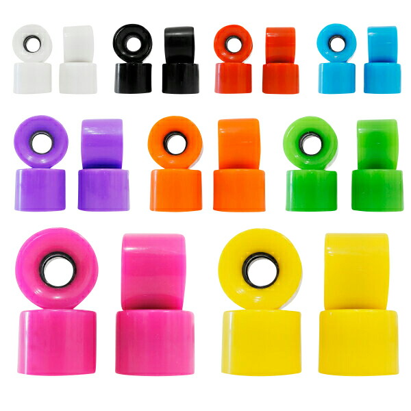 楽天市場】スケボー ウィール 全9色 4個セット 59mm 78A ブラック