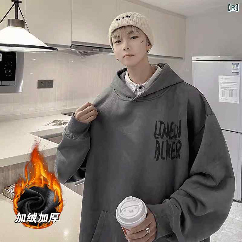 楽天市場】パーカー メンズ フード付き プルオーバー 秋 ヒップホップ