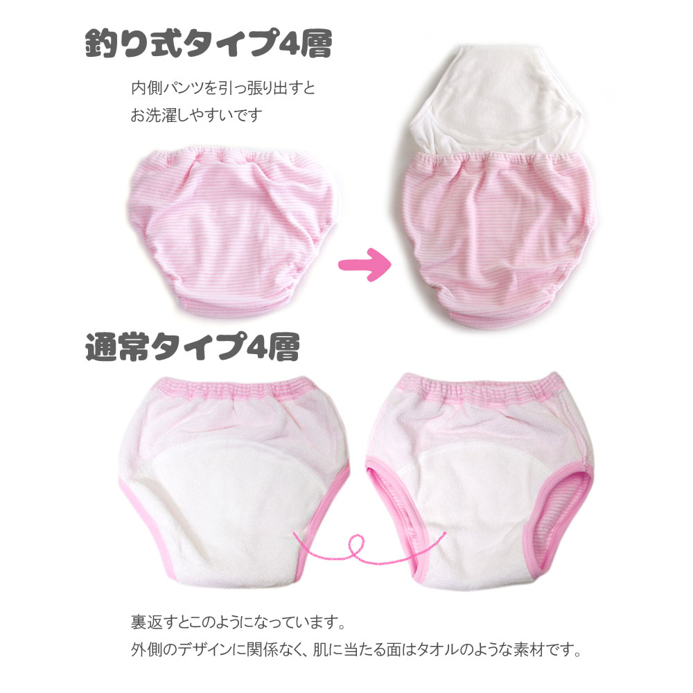 楽天市場】トレーニングパンツ 4層 80cm5枚 男の子 おむつカバーパンツ