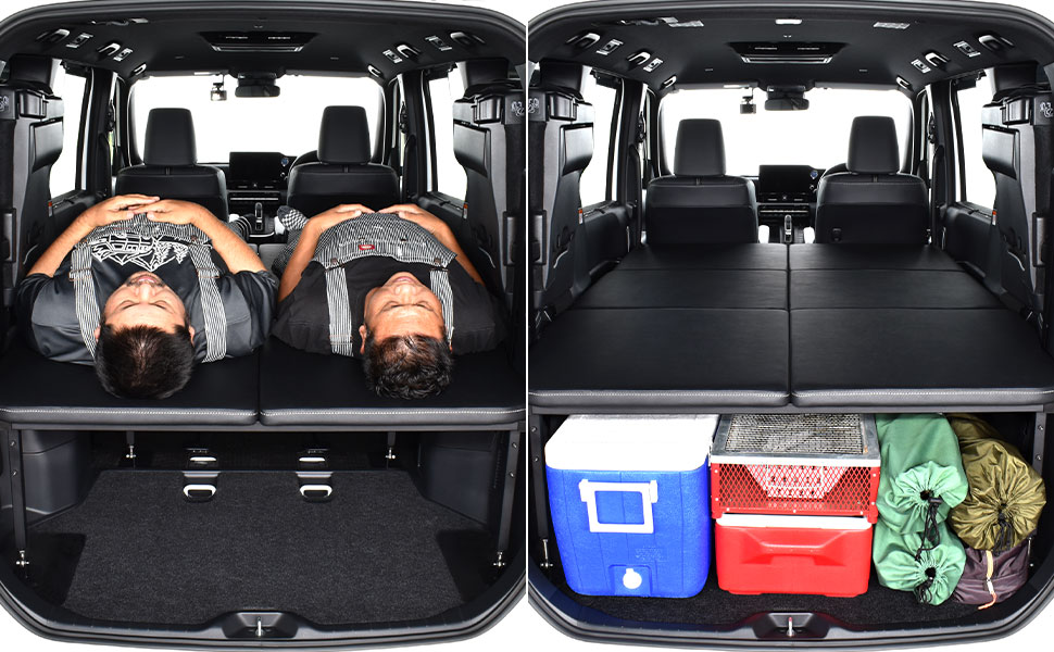 楽天市場】90系 ノア m.flat 6分割タイプベッドキット 難燃レザー