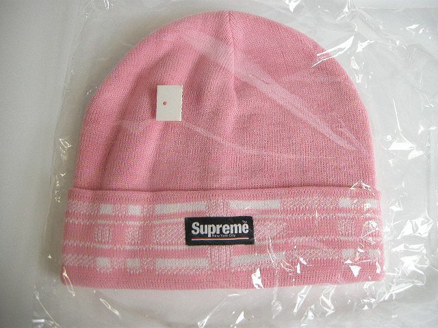 楽天市場】【2016FW Supreme/シュプリーム/Plaid Cuff Beanie/ニット