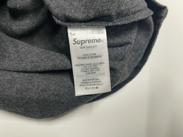 楽天市場】2024AW/24FW/Supreme Small Box L/S Tee Charcoal