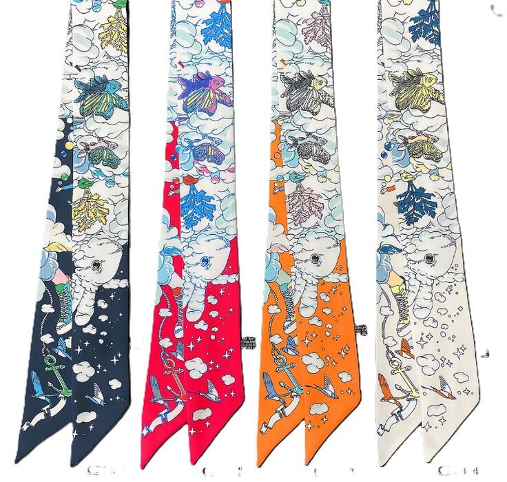 楽天市場】細スカーフ バッグハンドル用 ハイブランド風スカーフ