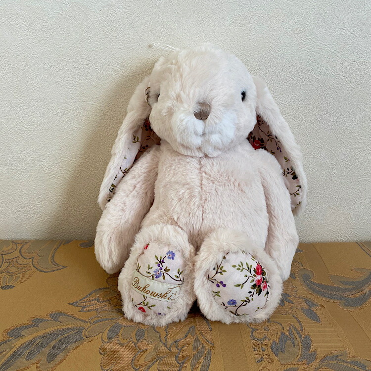 楽天市場】かわいいうさぎ ぬいぐるみ (キャラメル耳柄有り