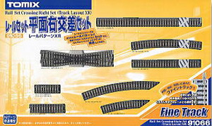 楽天市場】レールセット平面右交差セット【TOMIX・91066】「鉄道模型 N