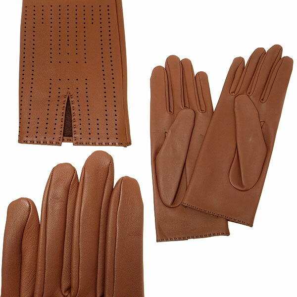 楽天市場】【緑屋質屋】エルメス レザー手袋(グローブ) パンチング #7