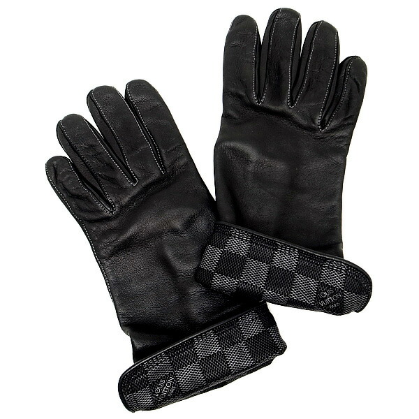 楽天市場】【緑屋質屋】ルイヴィトン M58327 レザー 手袋(グローブ