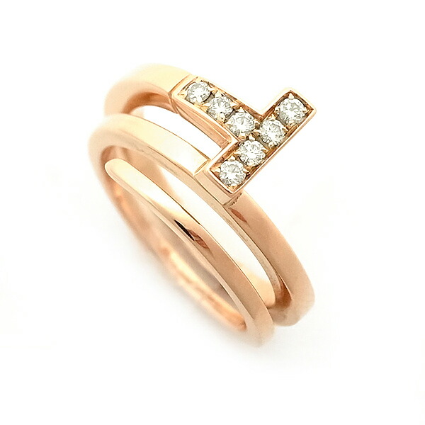 楽天市場】【緑屋質屋】ティファニーT スクエア ラップ リング ダイヤ