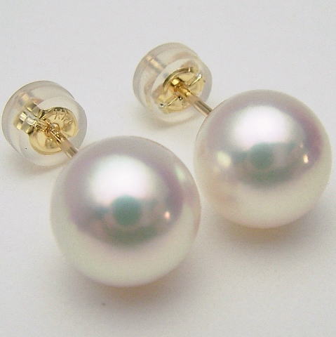 楽天市場】Pt900/K18/K14WGアコヤ真珠ピアス(イヤリング チャーム