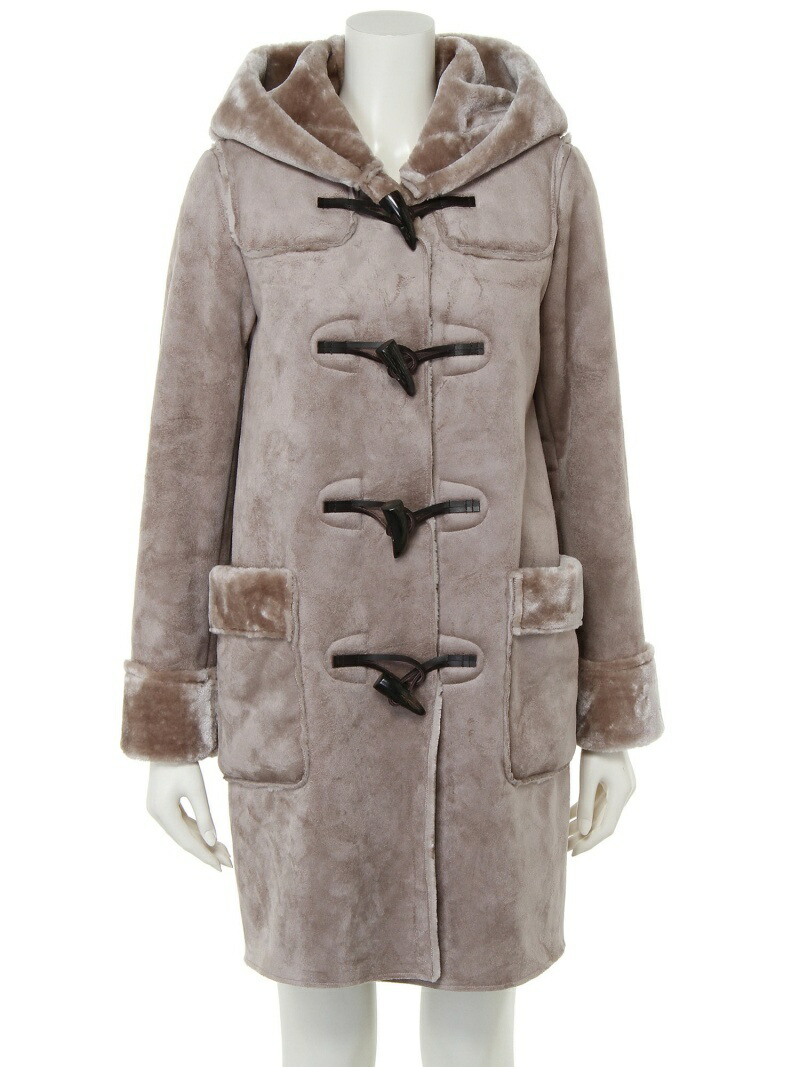 楽天市場】フェイクムートンダッフルコート Mila Owen ミラオーウェン