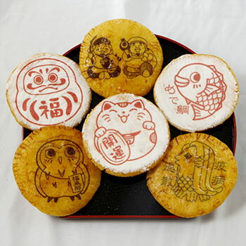 楽天市場】縁起の良い物で福招き！縁起物煎餅（1枚個包装バラ