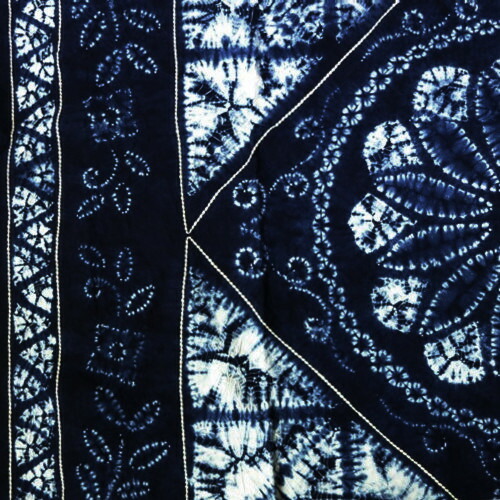 楽天市場】小粋 和の詩 藍の郷 藍染 刺し子 クロス 風呂敷 120cm 手