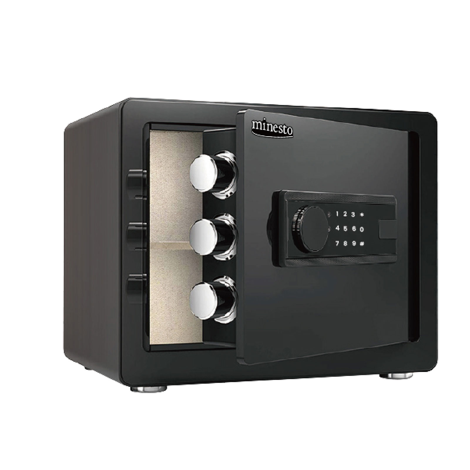楽天市場】minesto 金庫 家庭用 大型 小型 セキュリティーボックス A4