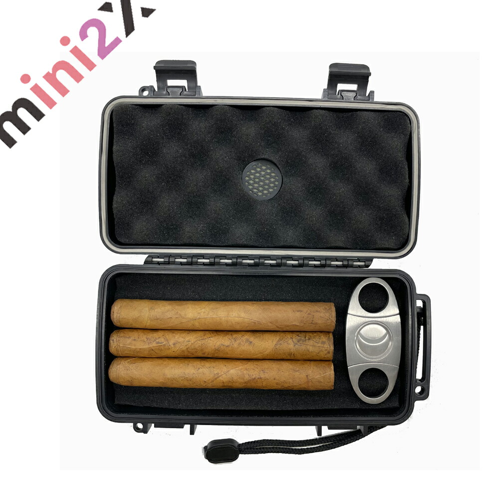 楽天市場】シガー ケース 簡易 ヒュミドール 完全密閉 防水 葉巻 最大5