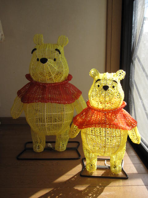 LED 3Dモチーフライト プーさん 大 LED 3Dモチーフライト プーさん 大