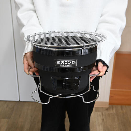 楽天市場】珪藻土シチリン日本製三河焼 しちりん 本格焼肉 七輪 台付