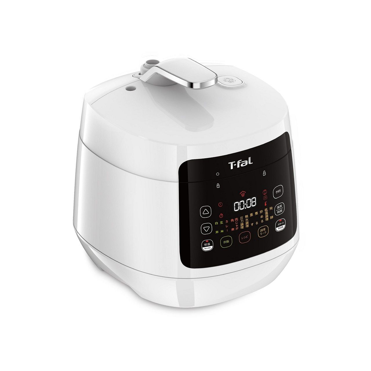 楽天市場】ティファール ラクラクッカーコンパクト電気圧力鍋ホワイト
