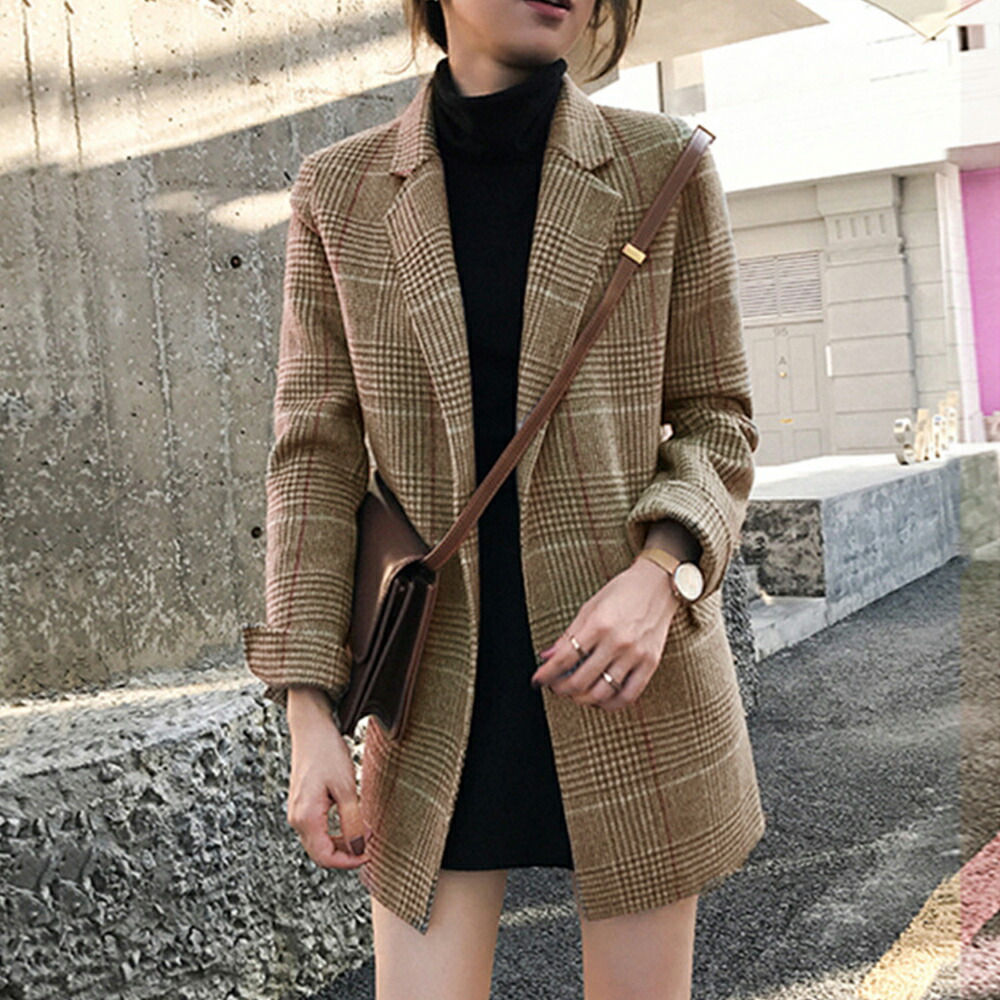 楽天市場】【最大50%OFFクーポンで,3095円】グレンチェックジャケット