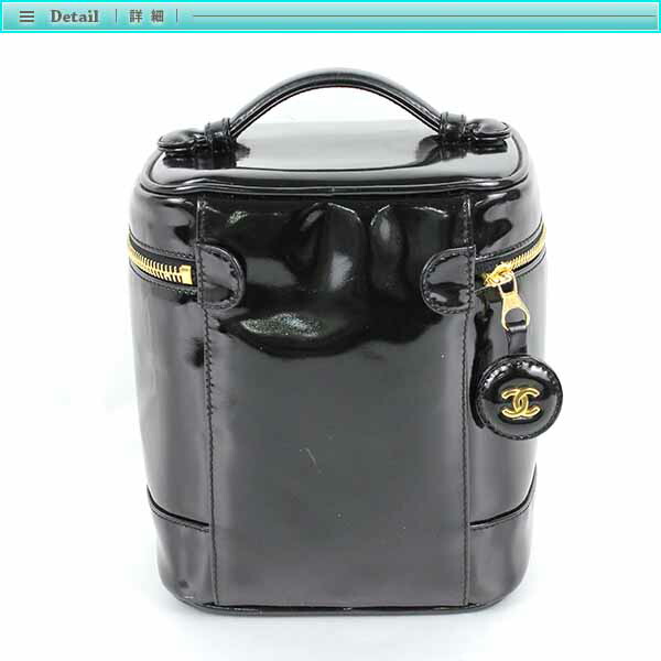 楽天市場】Chanel シャネル エナメル 縦型 バニティ 化粧ポーチ A01998