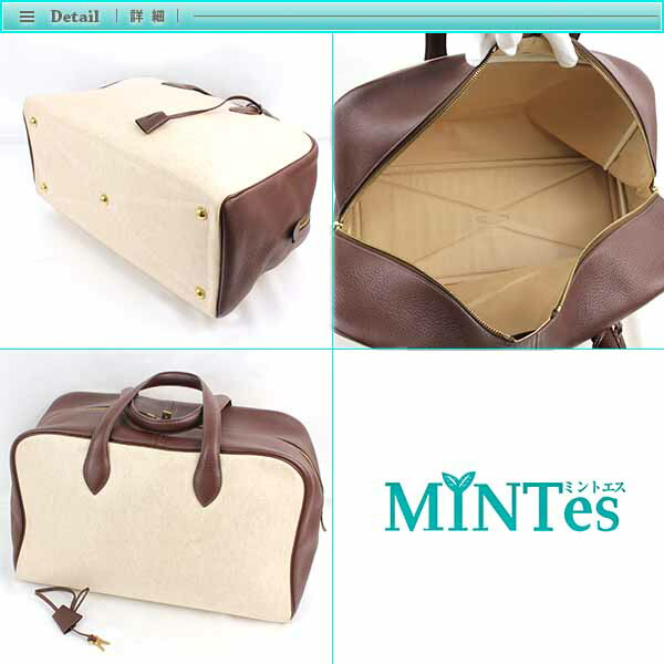 楽天市場】Hermes エルメス ヴィクトリア 43 ボストンバッグ ベージュ