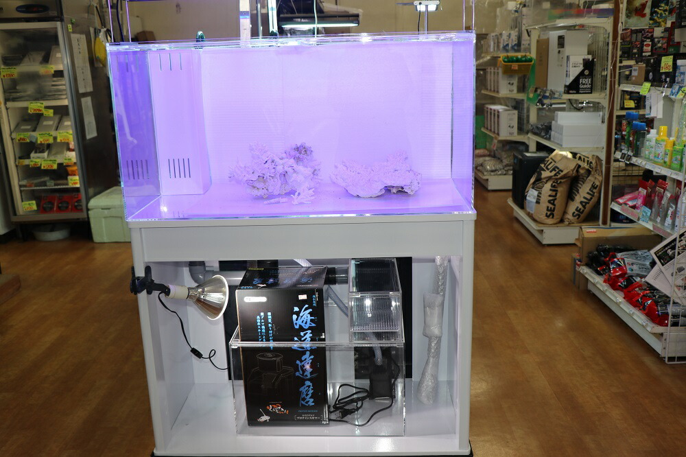 楽天市場】90×45×45アクリル水槽L型コーナー仕様 海水オーバーフロー