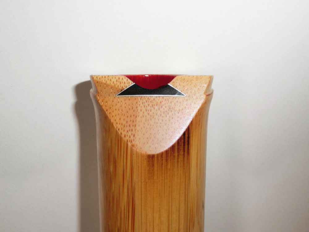 楽天市場】【訳あり】【尺八】蝴蝶宝尺八（合竹）0153 曲管 節あり 1尺