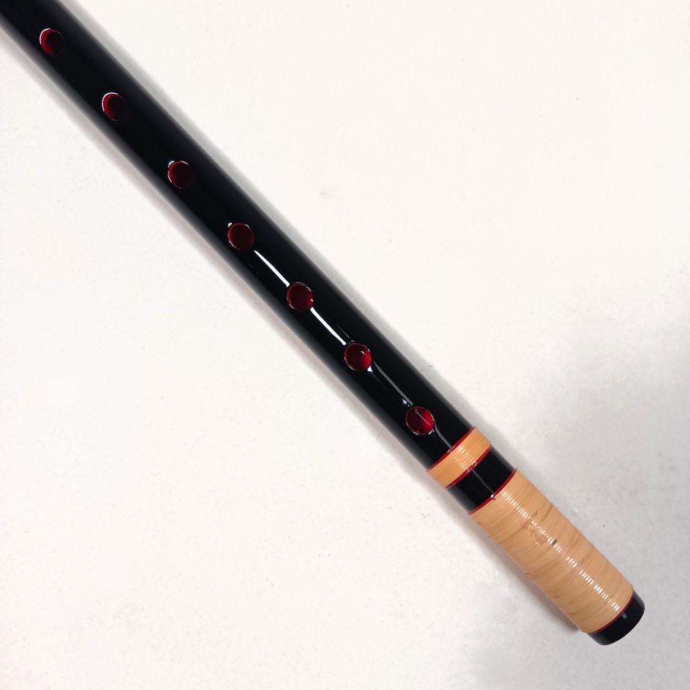 楽天市場】【訳あり】【篠笛】獅子田 竹峰（竹渓） 黒塗 両巻 七つ穴