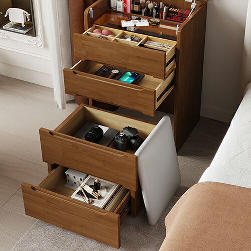 楽天市場】ドレッサー 鏡台 無垢材 幅48 60cm 化粧台コンパクト メイク