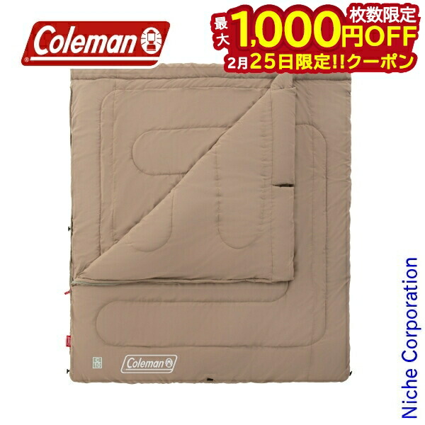 楽天市場】寝袋 コールマン ファミリー 2in1（ブランドコールマン