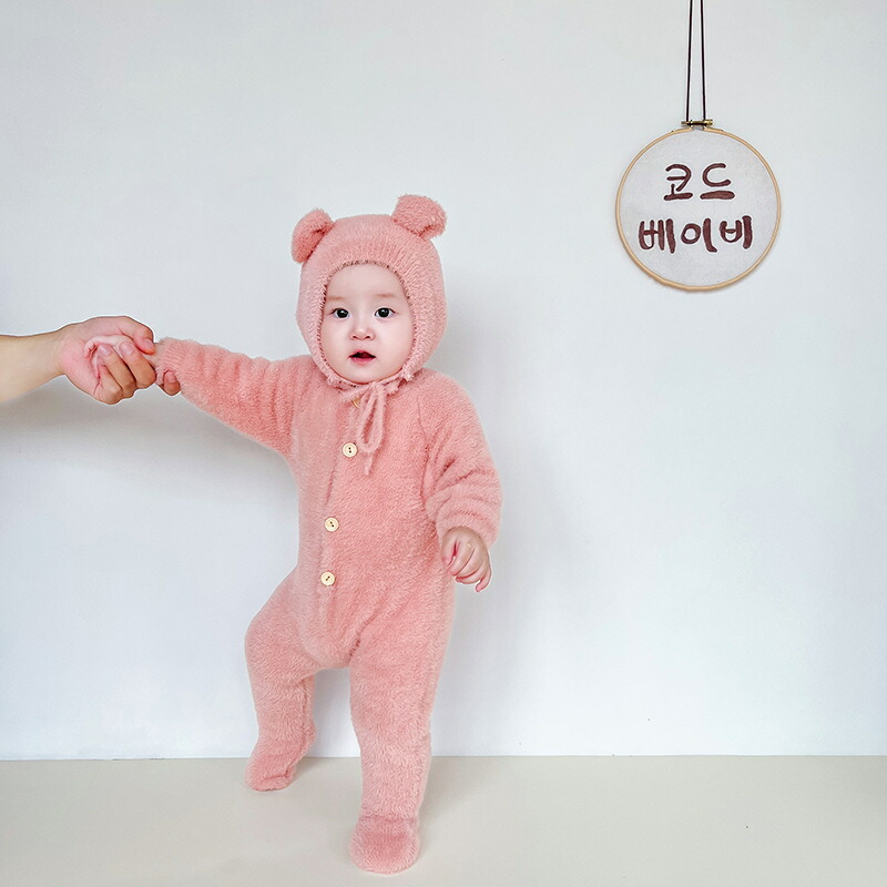 楽天市場】ベビーロンパース 可愛い 小熊 男の子 女の子 長袖 おしゃれ