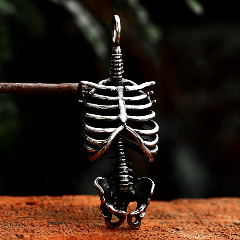 楽天市場】[ サージカルステンレス316L] 骨の標本 ペンダントトップ 1