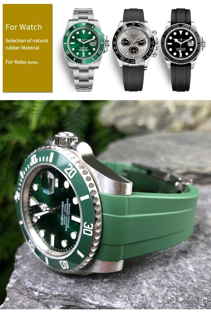 楽天市場】時計 ラバーベルト 腕時計 交換ベルト ロレックス ROLEX