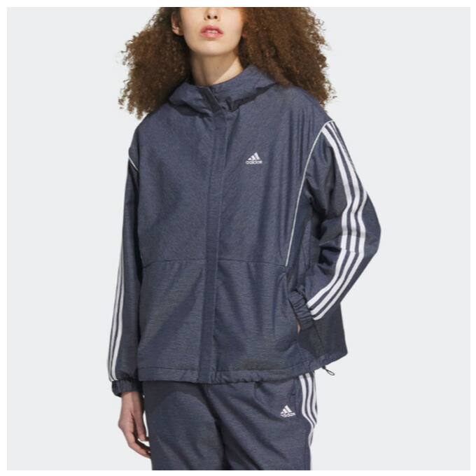 E新品 XLアディダス adidasデニム風 ウーブン セットアップ 上下 黒 E