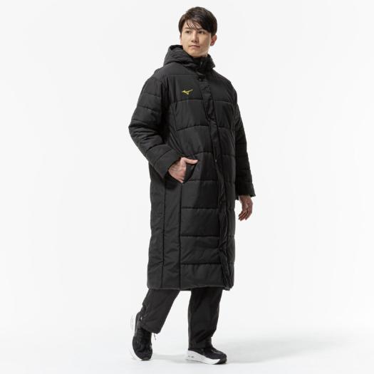 楽天市場】ミズノ公式 中綿ロングコート ユニセックス ブラック