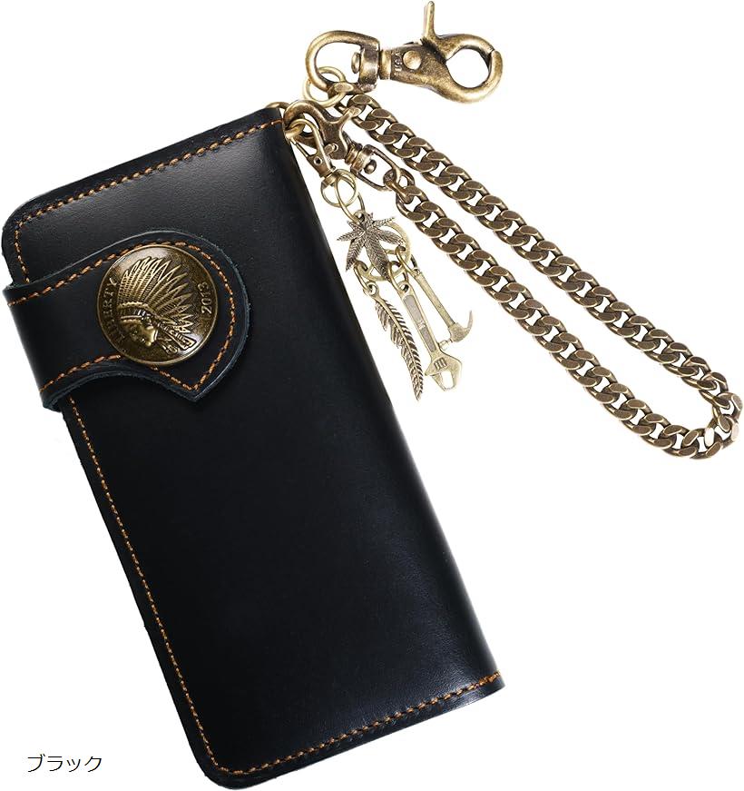 楽天市場】バイカーズウォレット 長財布 ウォレットチェーン セット